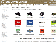 Tablet Screenshot of buycoffeecanada.com